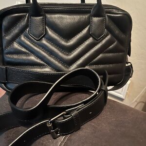 Elegant Black Leather Handbag
